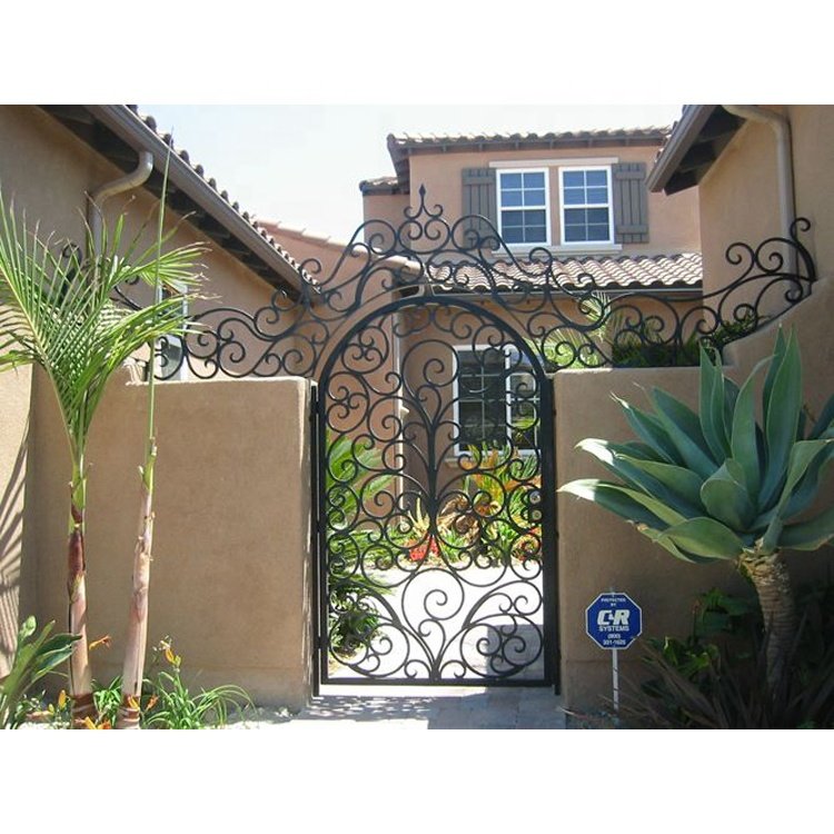2017 high quality best selling house grill gate/metal fence gate/wrought iron gate design