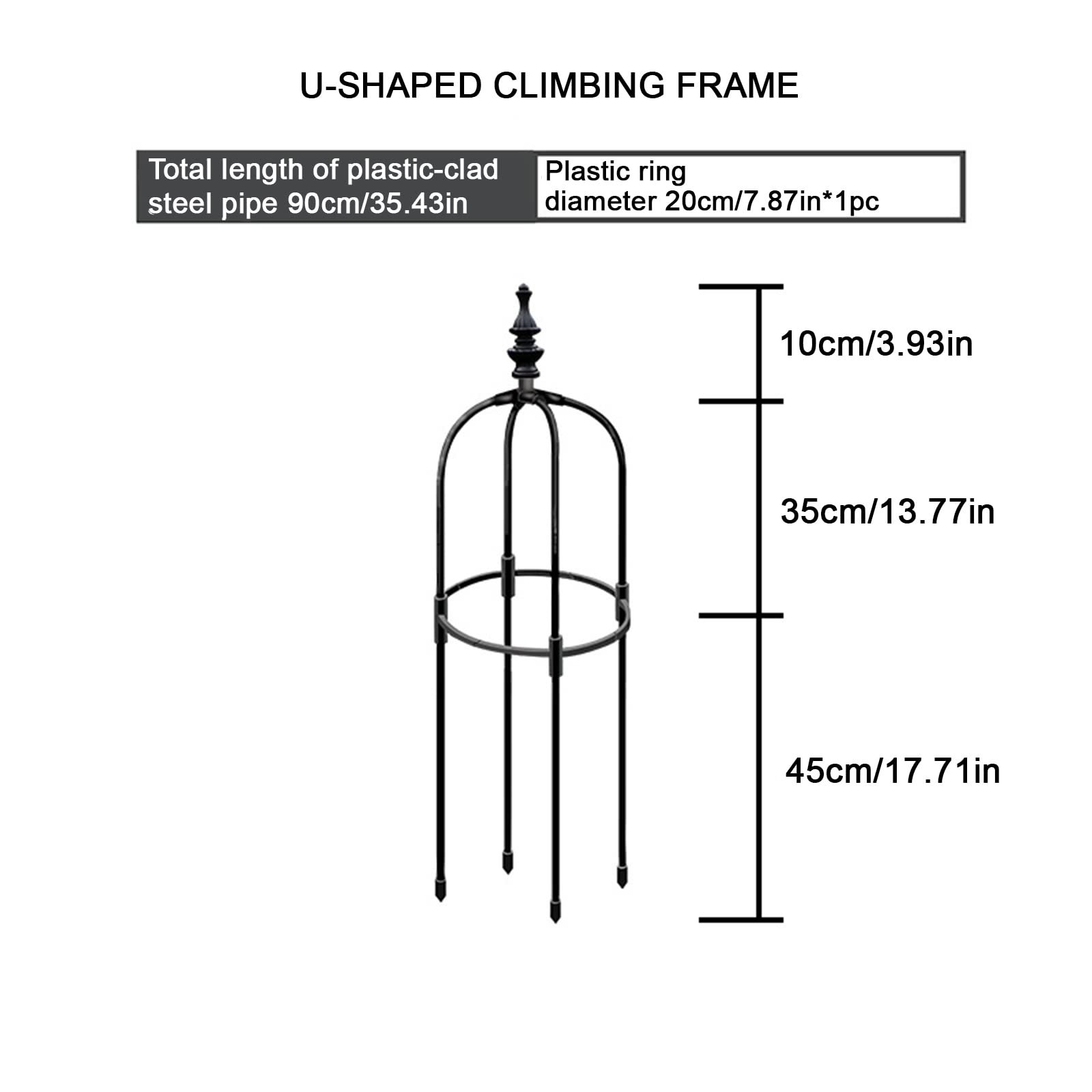 Garden Trellis Plant Support for Climbing Vines Flowers Stands Lightweight Plant Tower