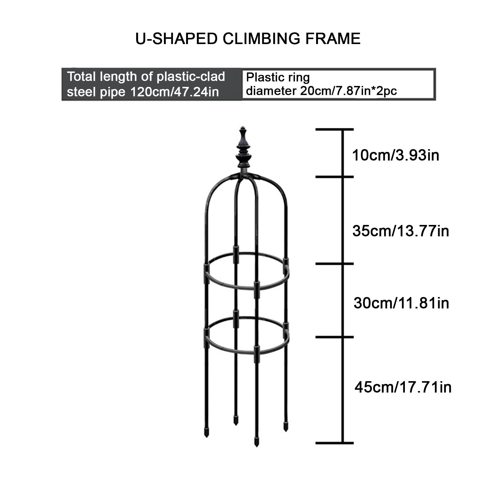 Garden Trellis Plant Support for Climbing Vines Flowers Stands Lightweight Plant Tower