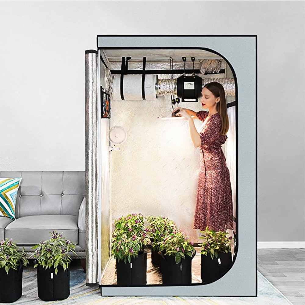 Custom Hydroponic 50x50 60x120 100x100 300 x 400 600x300 Grow Tent 1680d 2000d Fabric