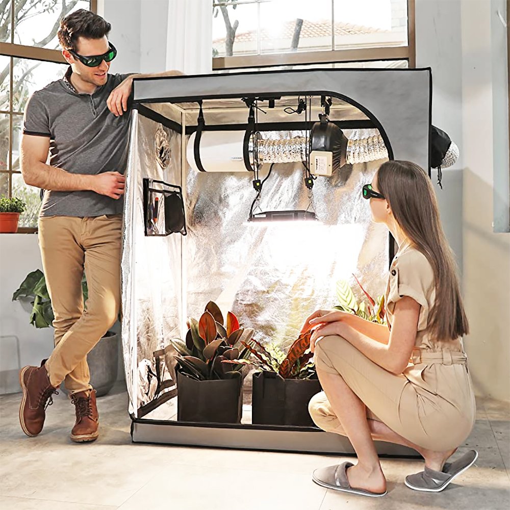 Custom Hydroponic 50x50 60x120 100x100 300 x 400 600x300 Grow Tent 1680d 2000d Fabric