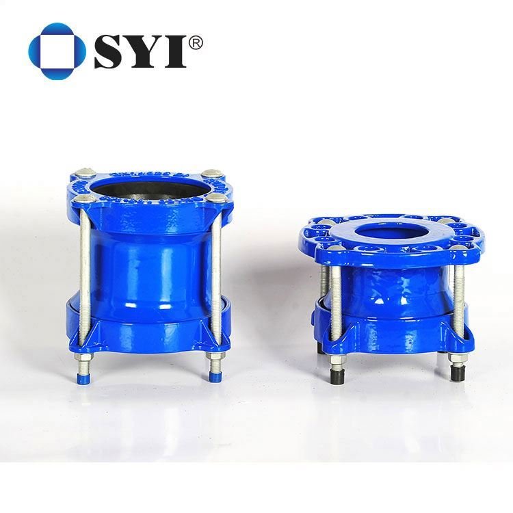 Ductile Iron Di Wide Range Flexible Quick Din Pn10 Universal Flange Adaptor For PVC Pipe