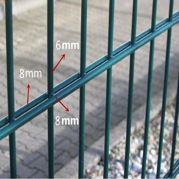 Low Price Twin Wire Mesh Double Wire Mesh 8/6/8 Fencing Wrought Iron Style Fence