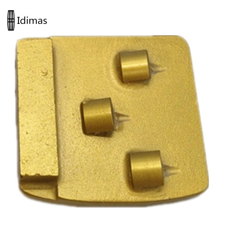 3*1/2 PCD + T.C.T Metal Bond Concrete Trapozoid Diamond Grinding Shoes Grinding Discs Plate for Stone