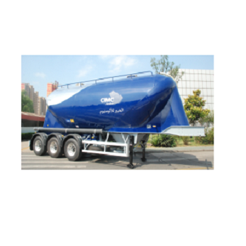 Steel Powder Tanker Trailer Three Axles Dry Powder Bulk Cement Material Tanker Semi Truck Trailer Dry Fly Ash Cement Bulk Tank