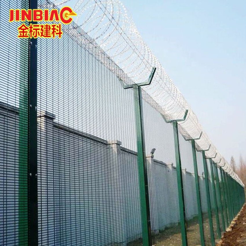 Anti-Climb and Anti-Cut 2m Security Fence Panels 358 Airport Prison Barbed Wire for Gardens Safety Function for Gardens