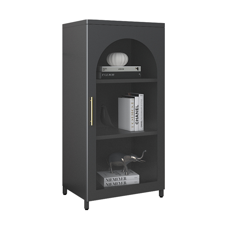 Wholesale Home Furniture Modern Glass Showcase Metal Frame Glass Display Cabinet for living room