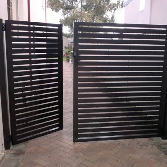 TOMA stainless Steel and aluminium Courtyard electric security Door Popular Gate Design with Automatic Door Opener