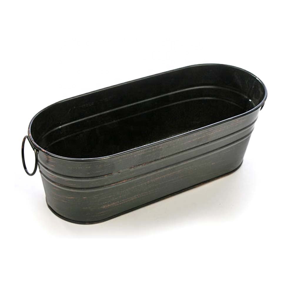 Planter terracotta hanging planter Black Garden Bucket Hanging Flower Pot Sale For Garden And Home Decor