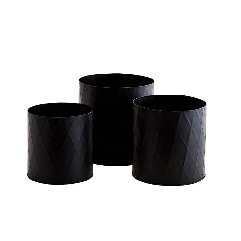 Planter terracotta hanging planter Black Garden Bucket Hanging Flower Pot Sale For Garden And Home Decor