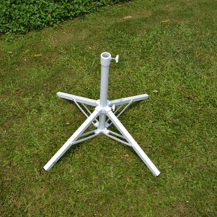 Beach Umbrella Stand Parasol Umbrella Base Foldable Metal Steel Hot Sale Outdoor Outdoor Furniture Powder Coated umbrella stand