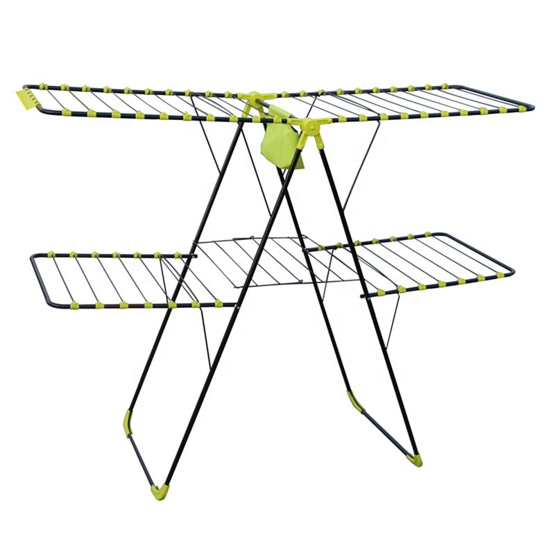 Factory Price Foldable Iron Cloth Holder Clothes Drying Rack Stand