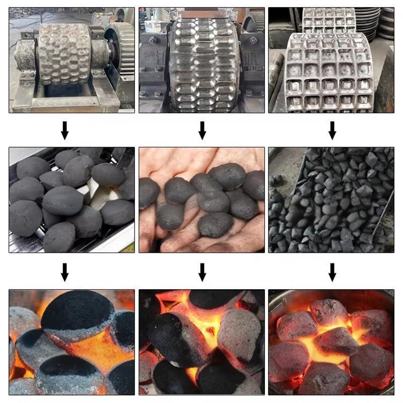 high strength roller ball press equipment aluminium copper iron powder charcoal briquette press making machine