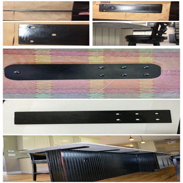 Wholesale Metal Black Countertop Support Brackets Heavy Duty L Shape Shelf Brackets Wrought Iron Floating Shelf Wall Hanging