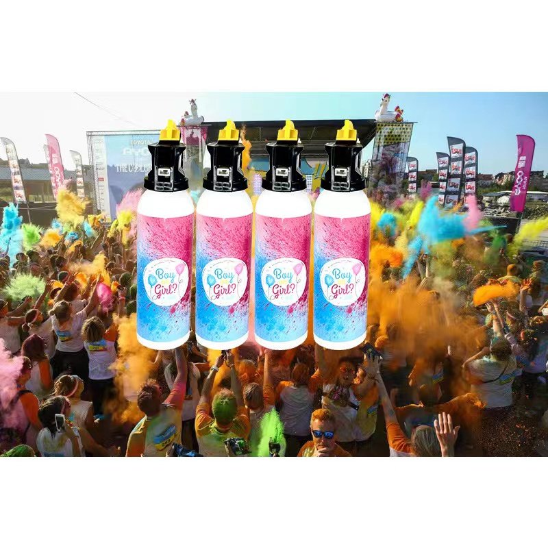 gender reveals color spray color holi powder blaster powder smoke color spray salute gender reveal fire extinguisher