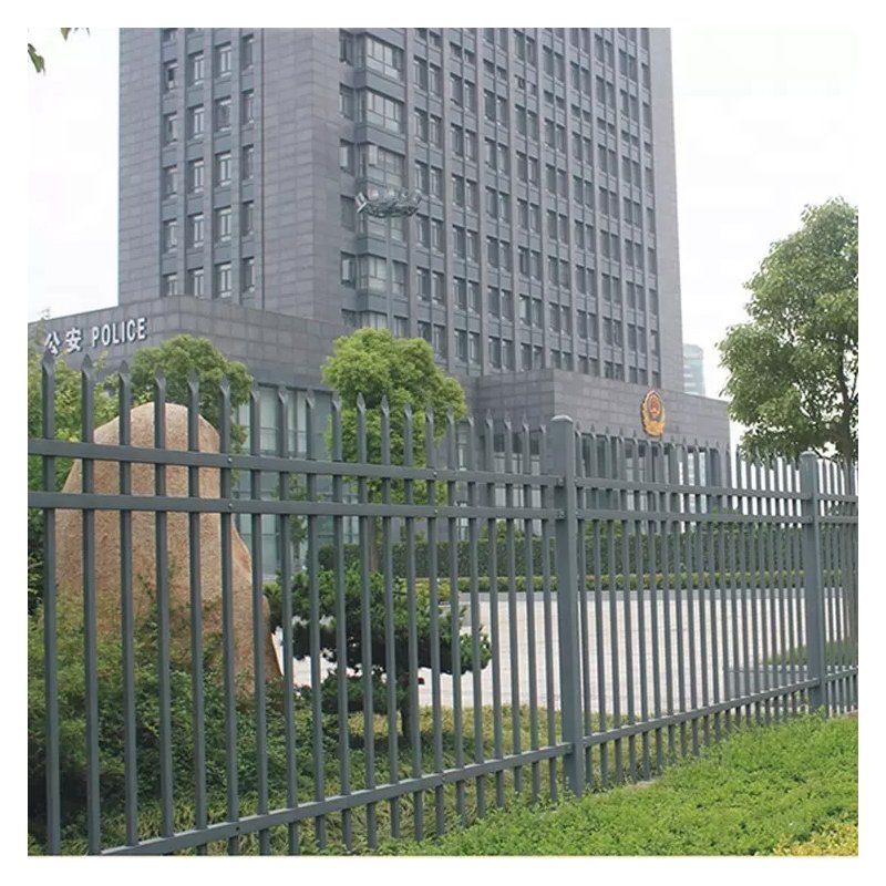 easily assembled galvanized steel fence hot sale cheap wrought iron garden fence