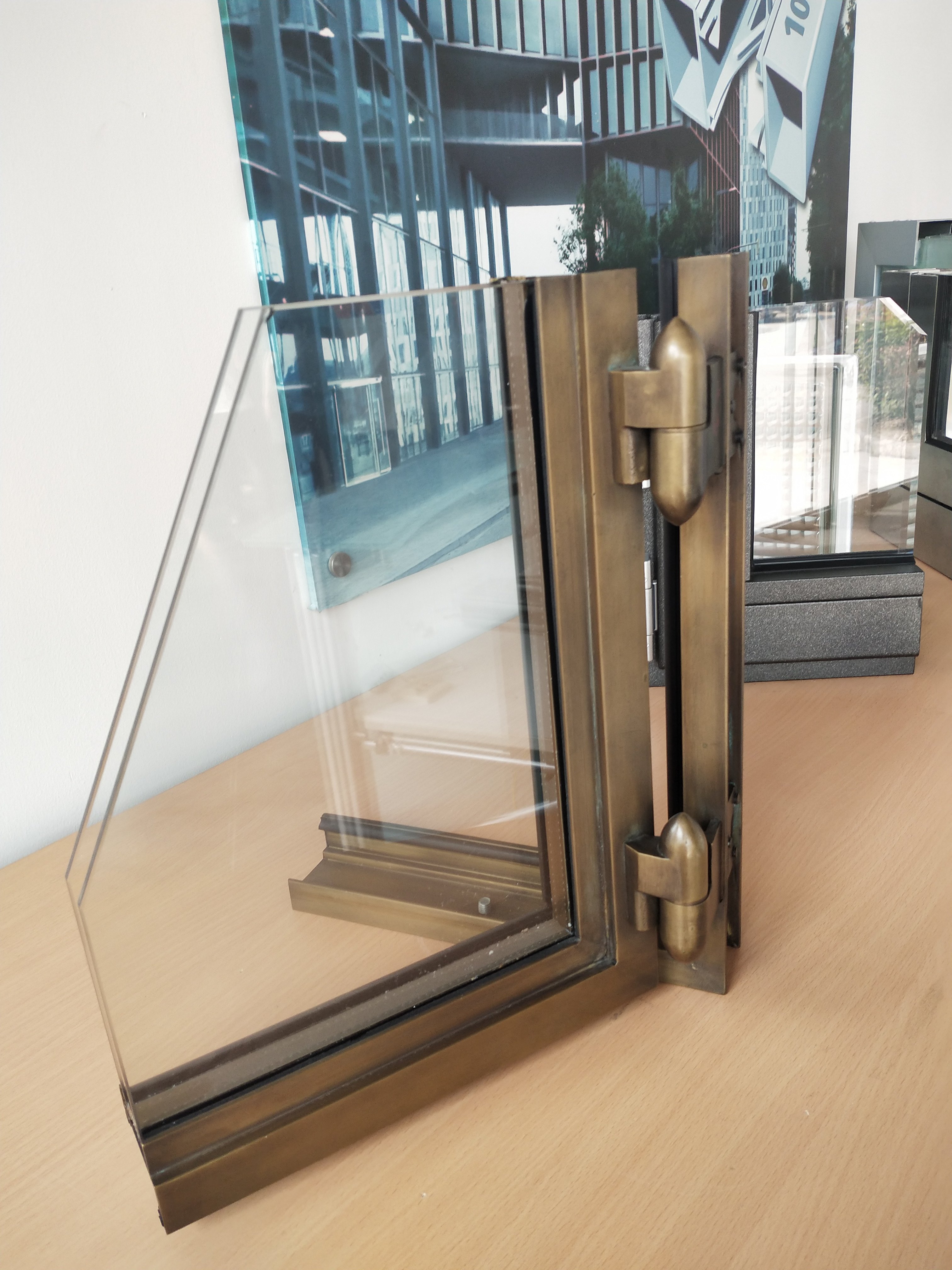Top-end slim RP fineline profile system thermal break steel window&door custom