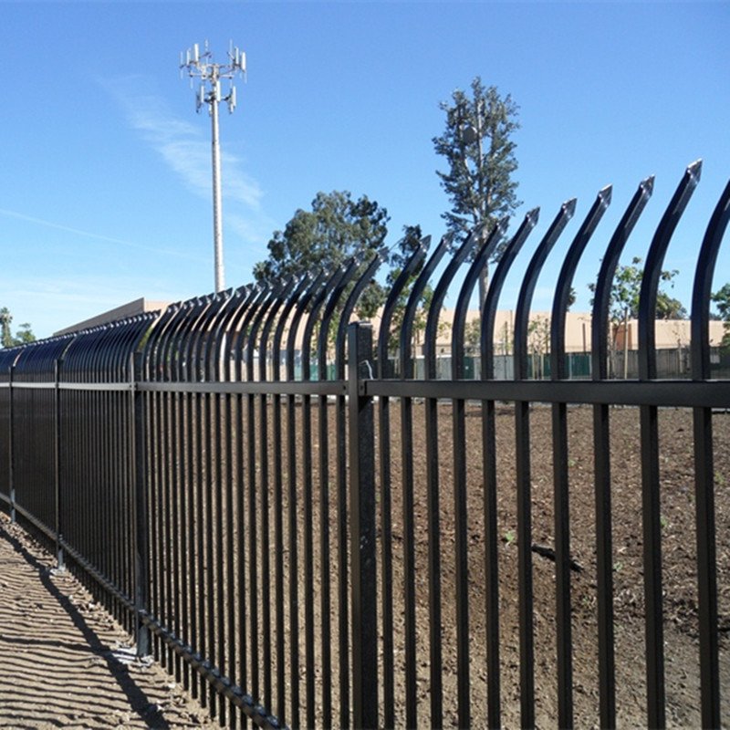 Hot sale used wrought iron fence panels with powder coated in black color aluminum railings cheap price