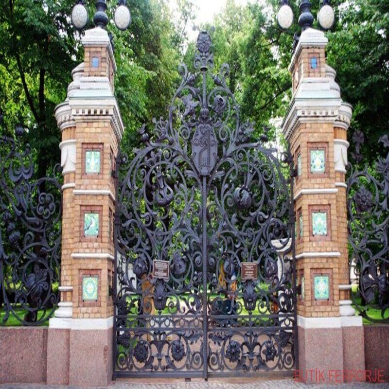 Give $500 cash coupon wrought iron steel driveway gate