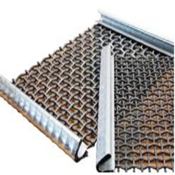 45-65Mn High carbonsteel crimped wire mesh for Vibrating Screen for South America/Latin America countries/Jamaica/Columbia/Chile