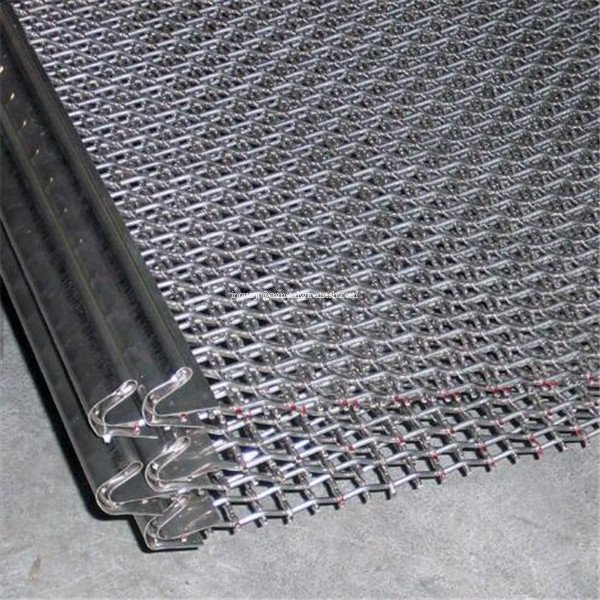 45-65Mn High carbonsteel crimped wire mesh for Vibrating Screen for South America/Latin America countries/Jamaica/Columbia/Chile