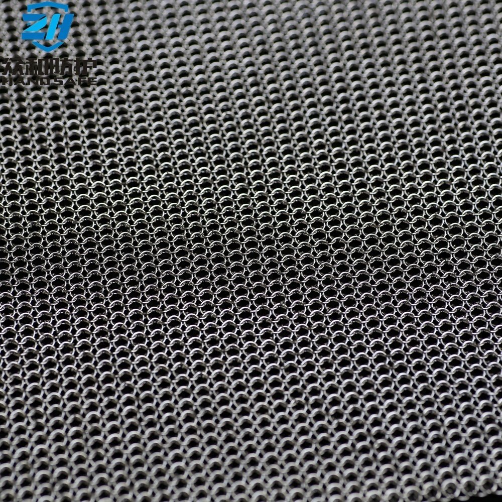 Anti Cut Flexible Stainless Steel Ring Mesh Fabric