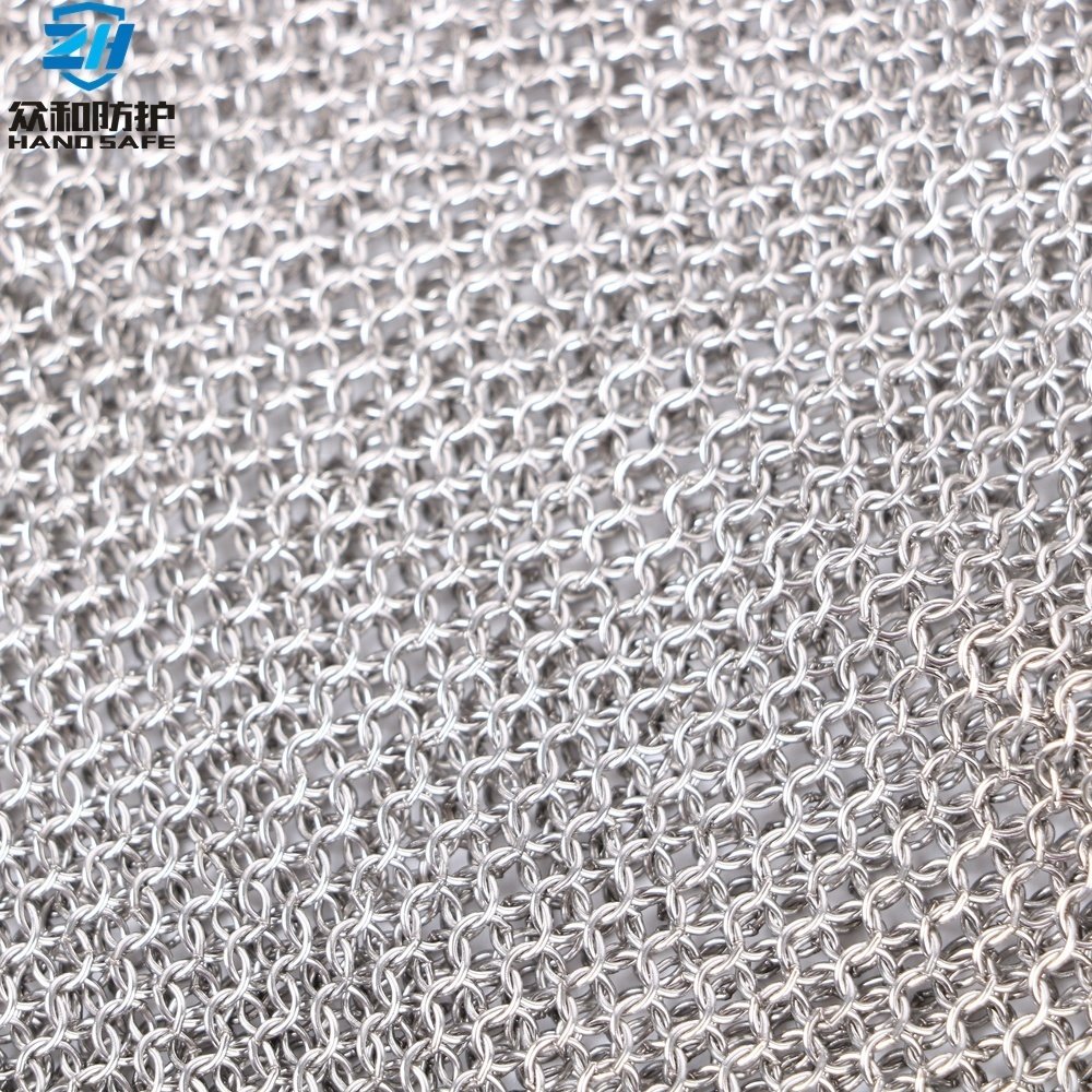 Anti Cut Flexible Stainless Steel Ring Mesh Fabric