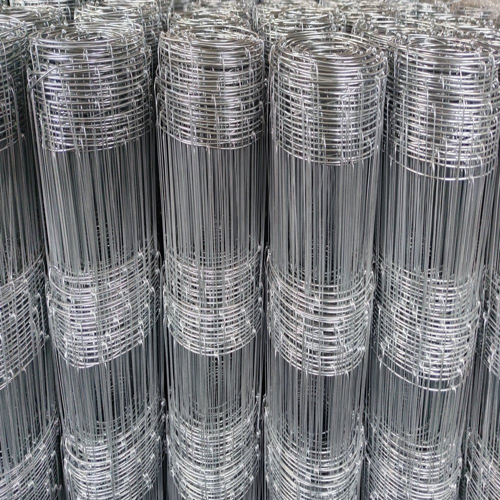 Hinged Joint Galvanized Wire Mesh Netting Deer Fencing mesh Roll Fixed Knot Cattle Sheep Forest Field Farm Rural Fence