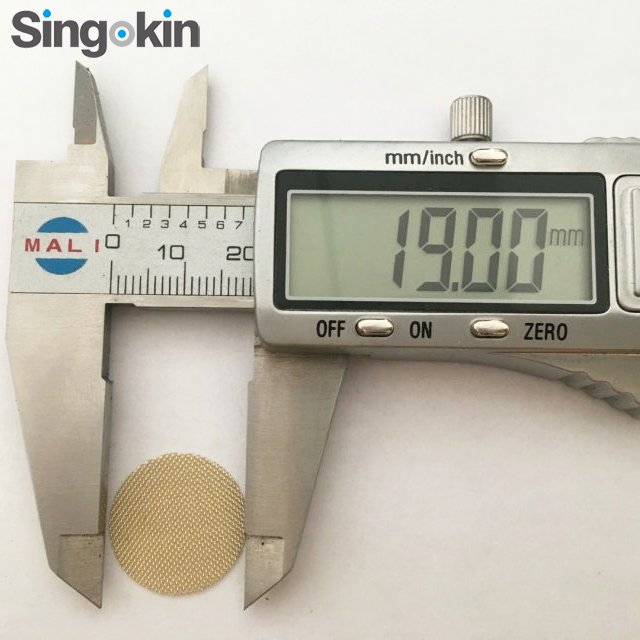 0.5" 0.625" 0.75" 1" round shape stainless steel silver tobacco smoking gun pipes screen filters wire mesh