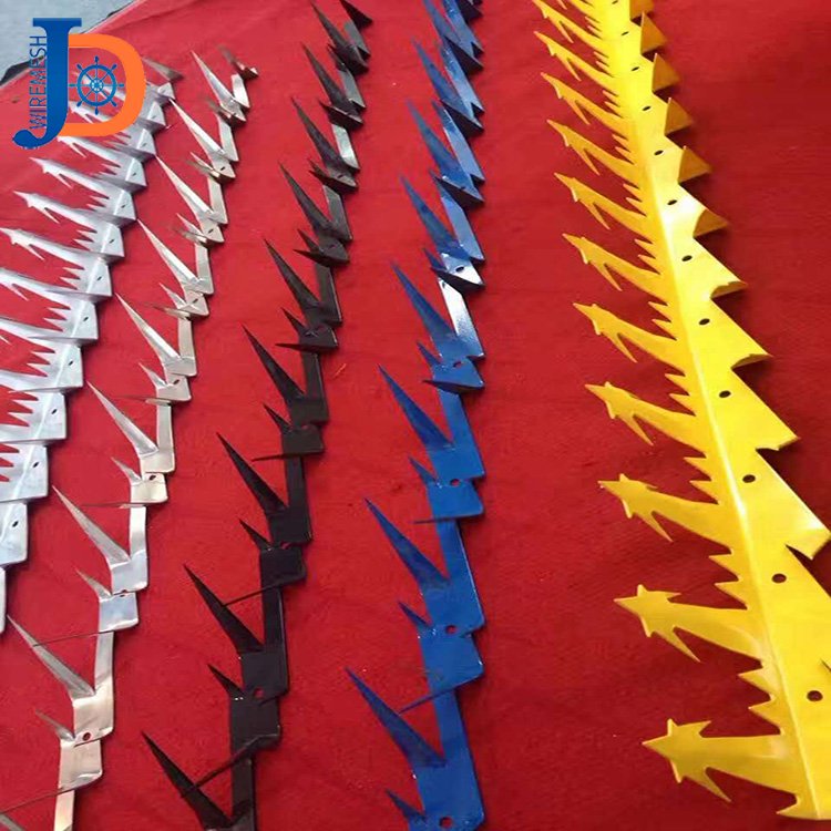 Hot dipped galvanized steel spike/ razor barbed wire anti climb wall spikes