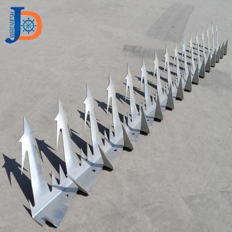 Hot dipped galvanized steel spike/ razor barbed wire anti climb wall spikes