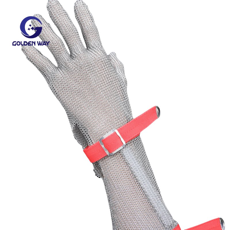 Food Grade Metal Mesh Gloves Arm Butcher Protection Stainless Steel Wire Mesh Glove For Butcher Safe