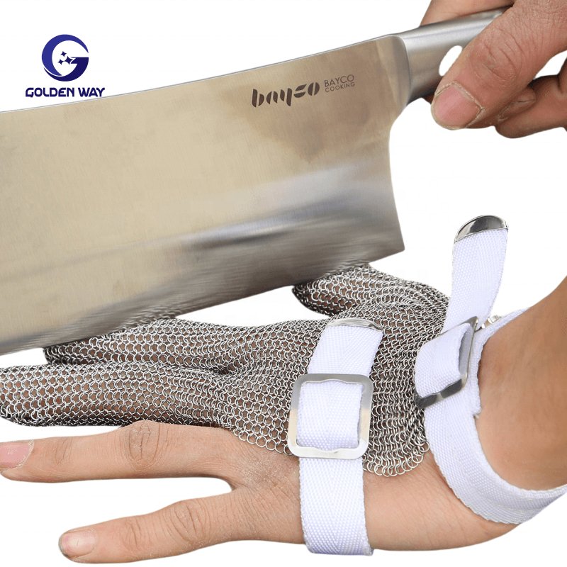 Food Grade Metal Mesh Gloves Arm Butcher Protection Stainless Steel Wire Mesh Glove For Butcher Safe