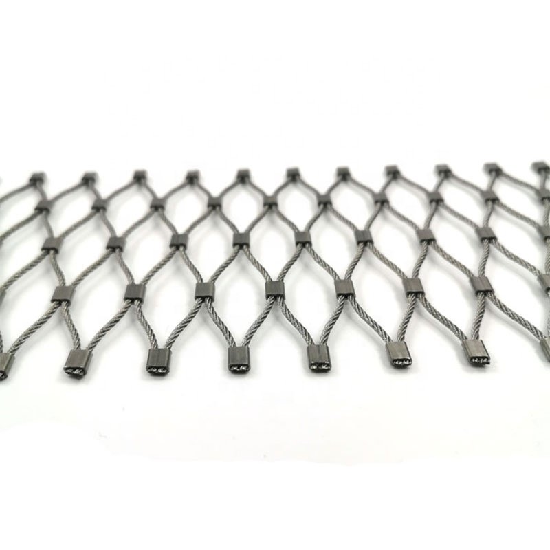 Hot sale Flexible Light Drop 304 316 stainless steel anti theft metal rope mesh bag