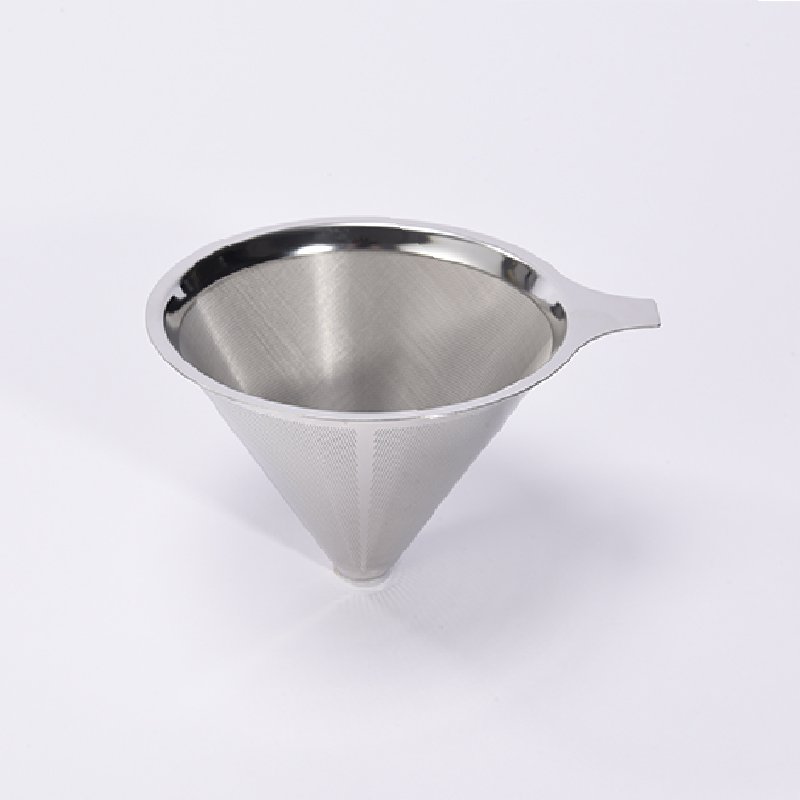 paperless stainless steel wire mesh pour over coffee dripper strainer