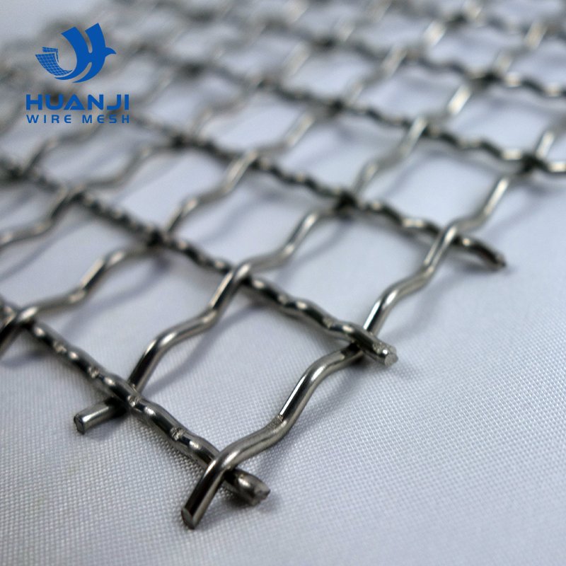 High Strength Durable Stainless Steel Coarse Screening Crimped Wire Mesh For Mining and Pig Raising