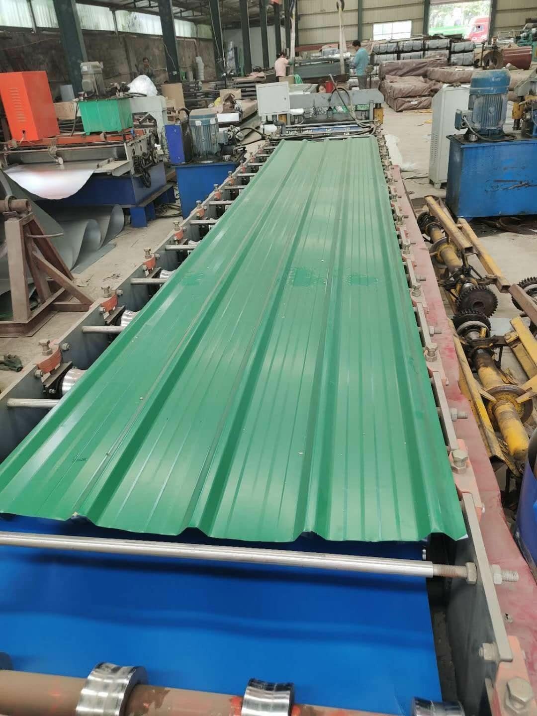 ShanGang 22 Gauge Color Coated Corrugated Steel Sheet Corrugated Galvanized Steel Roofing Sheet