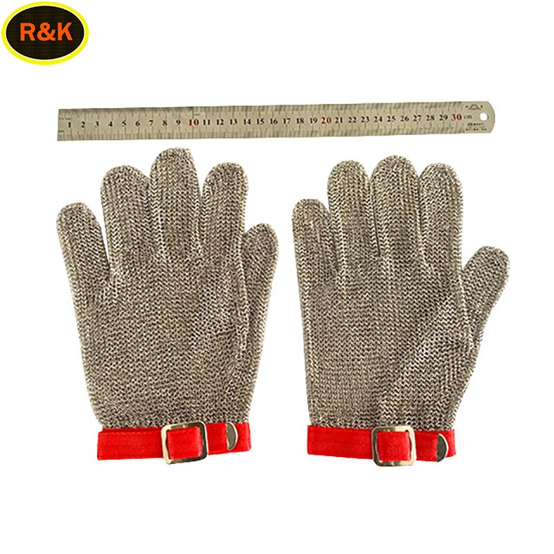 Cut Resistant S - XL Stainless Steel Wire Metal Mesh Ring Mesh Glove Butcher Protection Safety Gloves