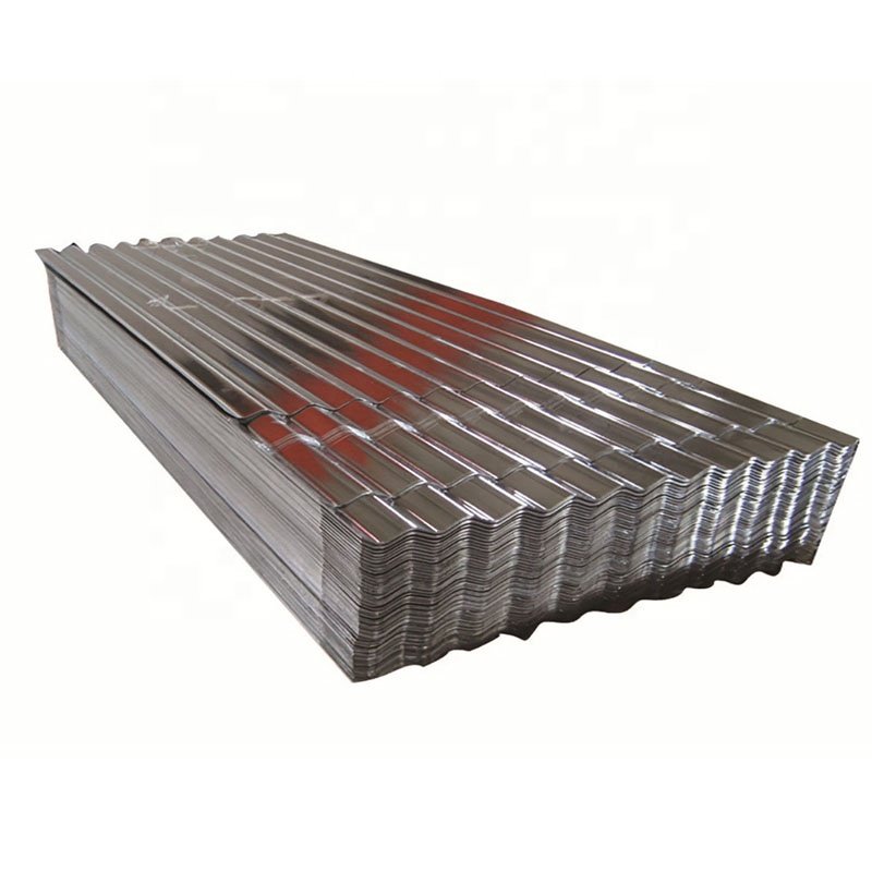 Dx51d Dx52D Dx53D Zinc Coated Galvalume Big Spangle Galvanised SGCC Corrugated Steel Roof Sheet For Car Parking Shade