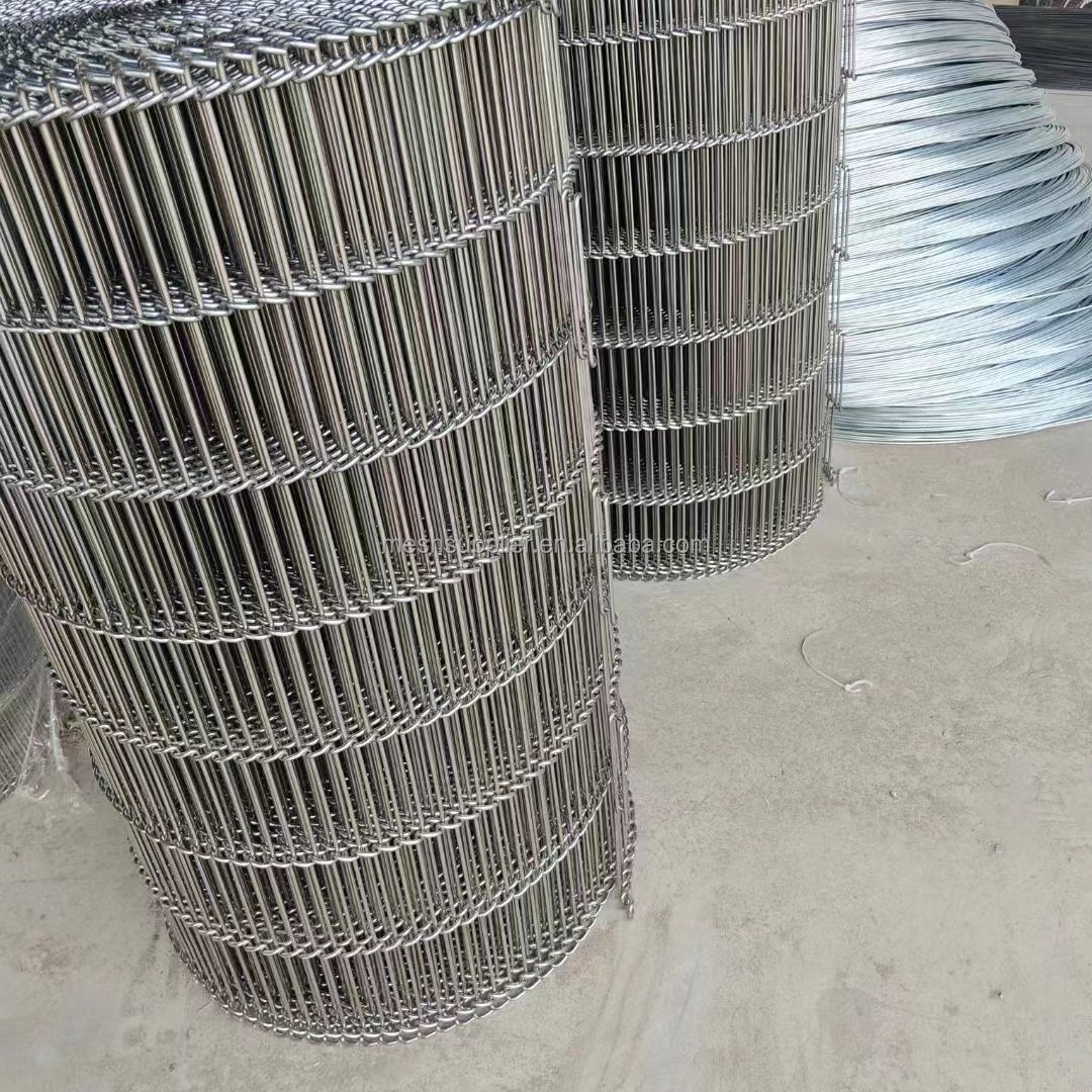 High Quality Food Grade 304 316S Stainless Steel Wire Mesh Sprocket Wheel Eye Conveyor Belt