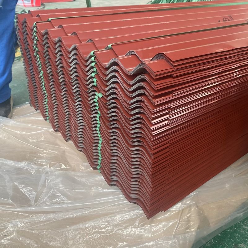 Dx51d Gi PPG PPGL Corrugated Sheet Z275 Color Coated Prepainted Galvanized Steel Metal Roofing Sheet Cutting Bending Welding
