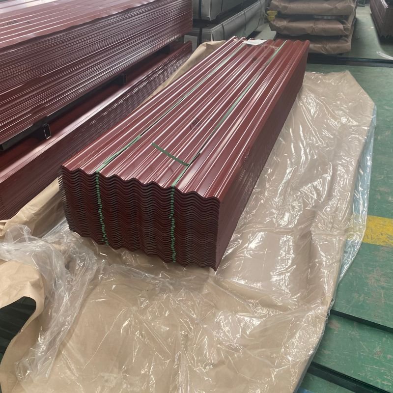 Dx51d Gi PPG PPGL Corrugated Sheet Z275 Color Coated Prepainted Galvanized Steel Metal Roofing Sheet Cutting Bending Welding