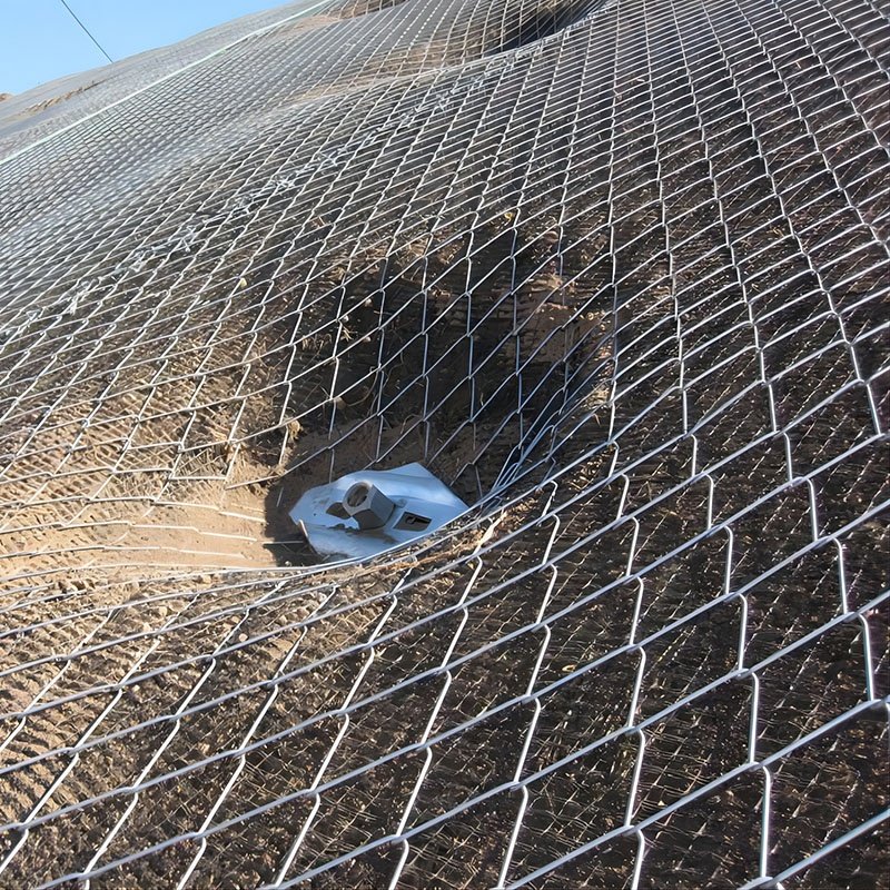 High-tensile Steel Wire mesh Flexible slope stabilization system rockfall barrier mesh