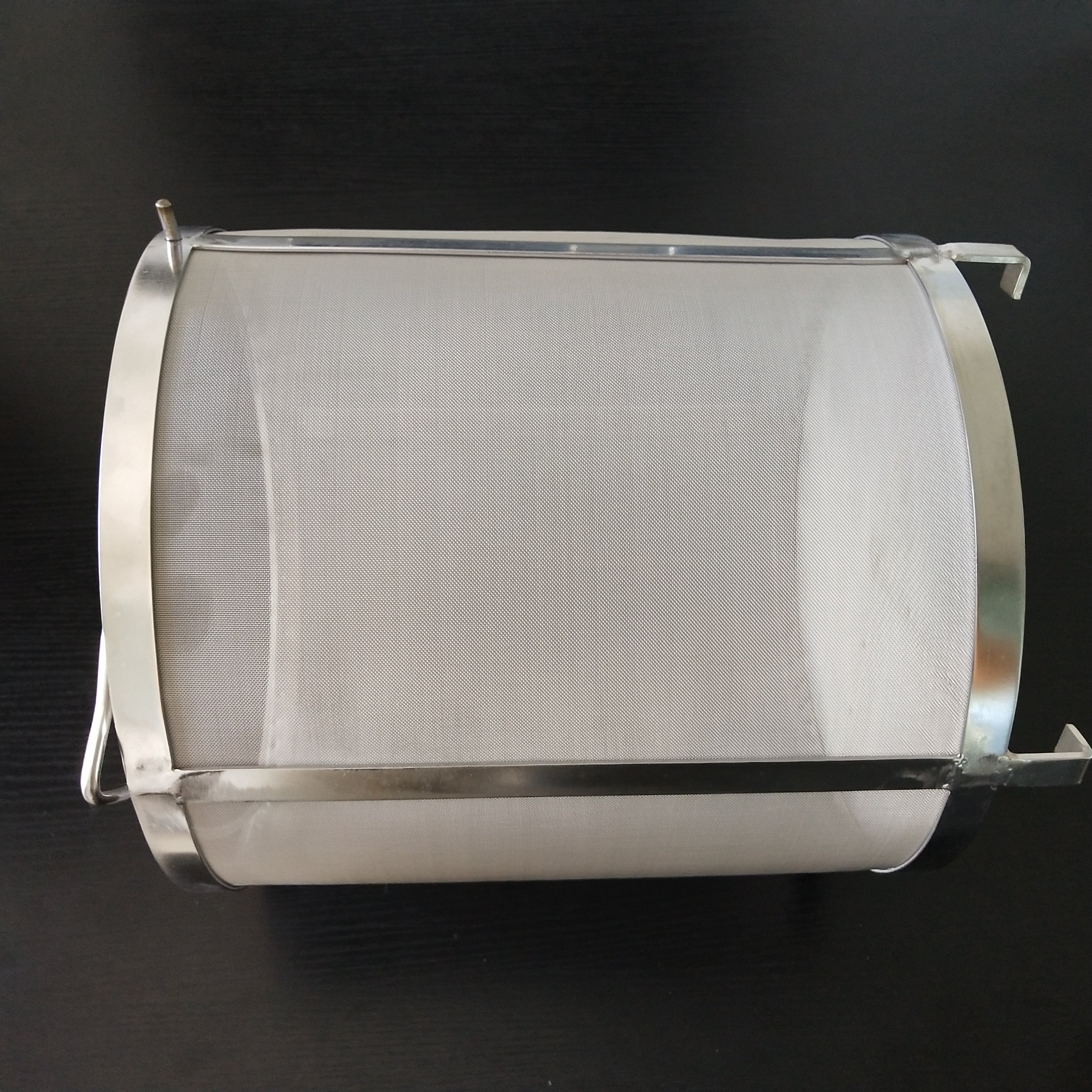Customized 304 Cylindrical Diameter 20 Cm Stainless Steel Wire Mesh Filter Basket Beer Filter Basket