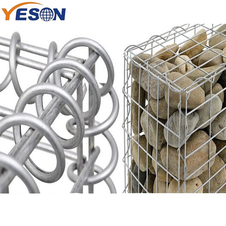 Retaining walls Metal decorative wire mesh fence galvanized welded gabion box stone cage basket