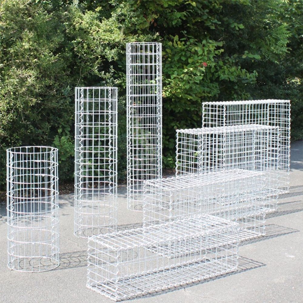 Retaining walls Metal decorative wire mesh fence galvanized welded gabion box stone cage basket