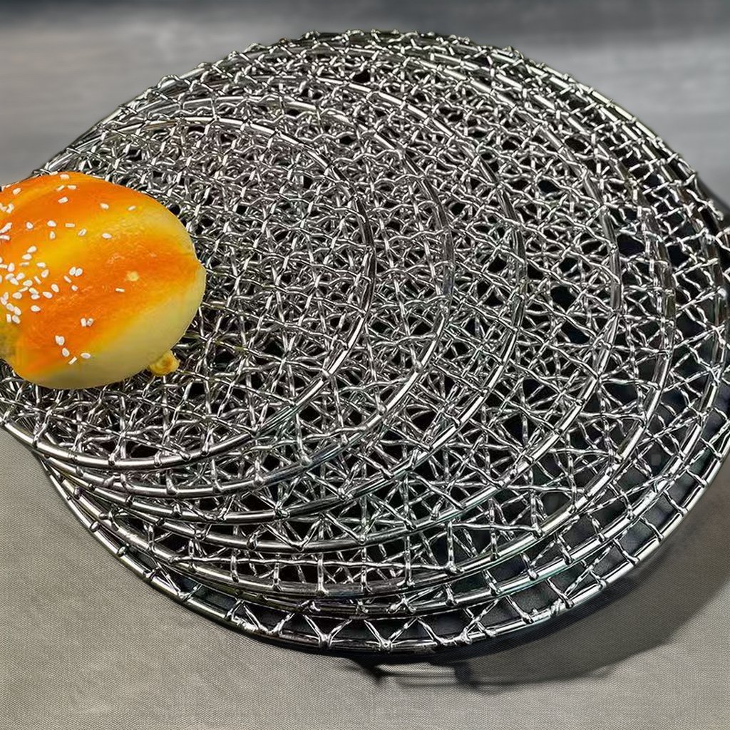 Superior Lasting Stainless Steel Wire Mesh Anti-Rust Barbecue Different Sized Easy Clean Square Thick Thin Welding Included