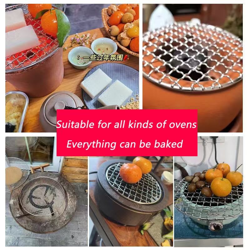 Superior Lasting Stainless Steel Wire Mesh Anti-Rust Barbecue Different Sized Easy Clean Square Thick Thin Welding Included