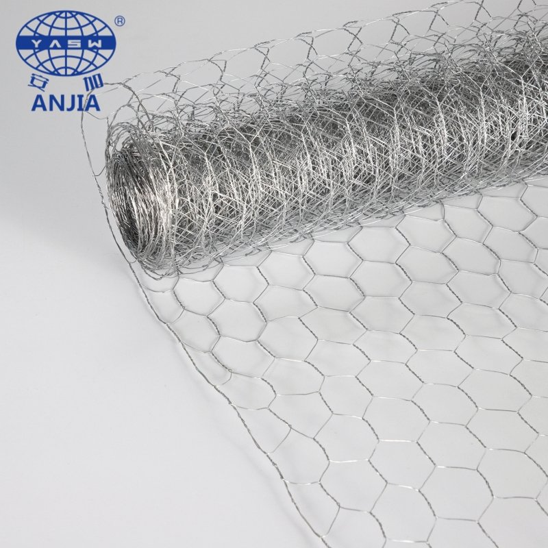Factory Price 1/2" Hexagonal Galvanized BRC Wire Mesh Fence Net Double Twist Steel Wire Mesh Roll Woven Mesh Wire