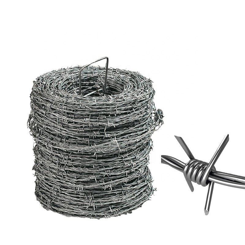 Anti-climb high security fence barbed wire galvanized lower price sales